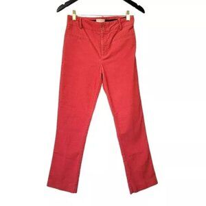 The Essential Collection Anthropologie High Rise Corduroy Slim Straight Pants